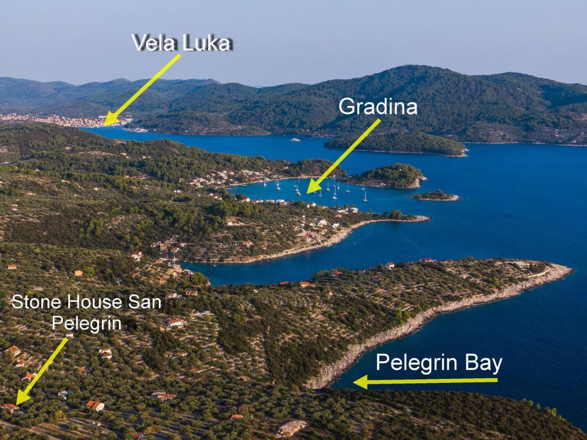 Stone House San Pelegrin Villa Vela Luka Exterior photo